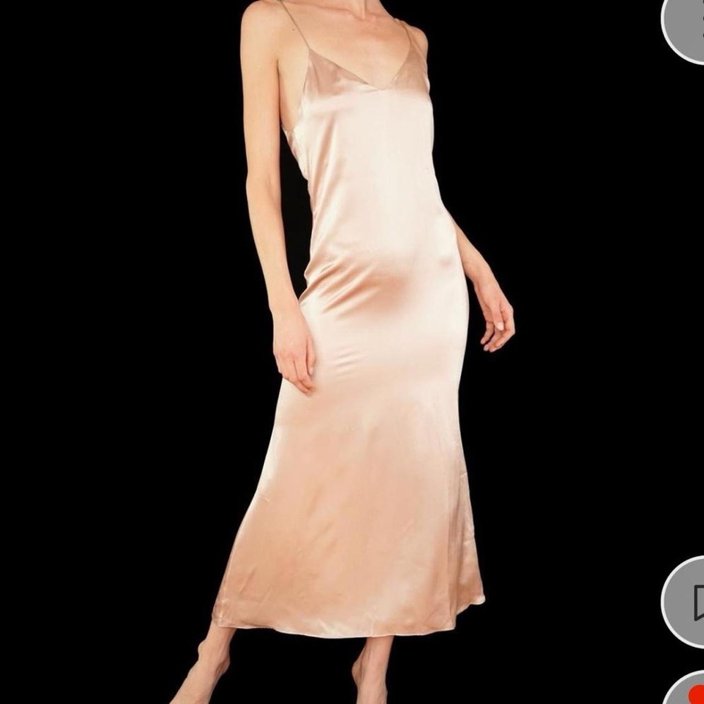 Reformation tie slip midi/maxi dress